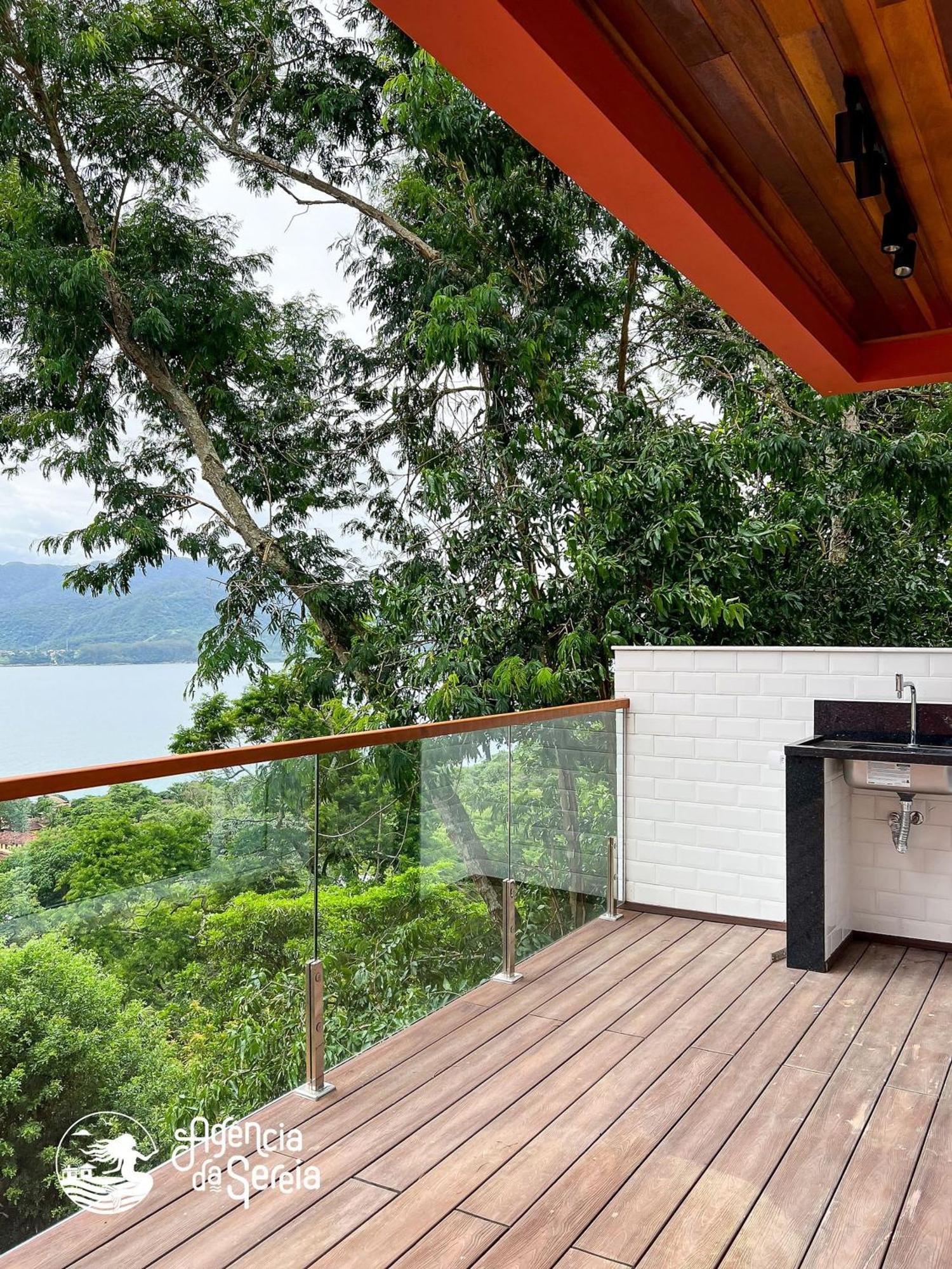 Linda Casa Com Vista Incrivel Em Condominio No Sul Da Ilha Ilhabela Esterno foto