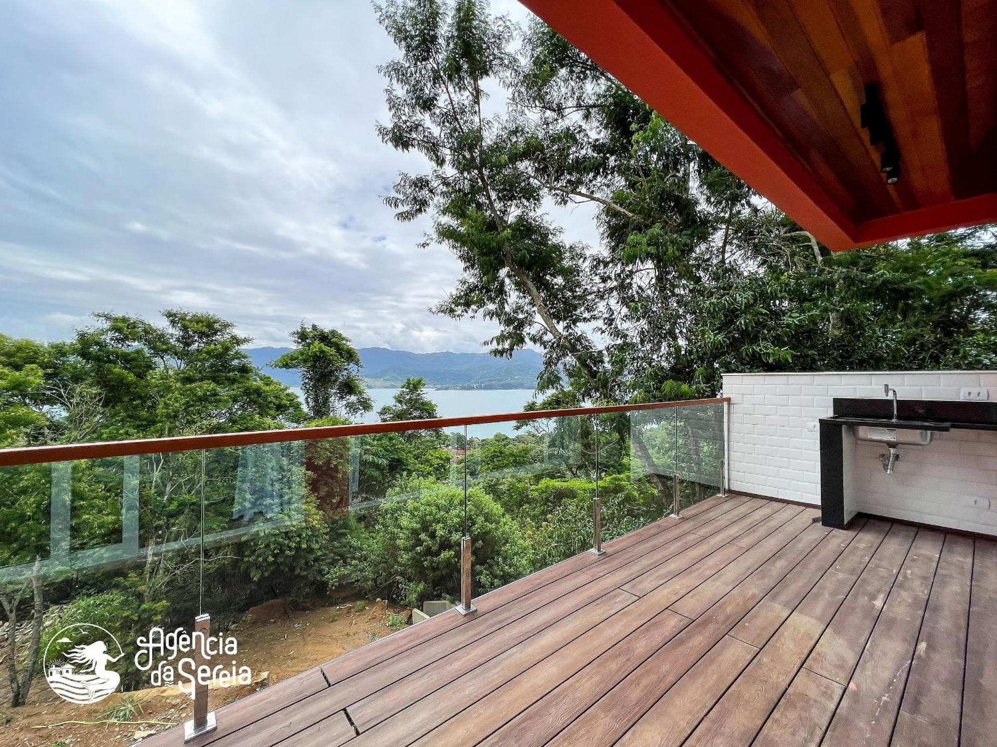 Linda Casa Com Vista Incrivel Em Condominio No Sul Da Ilha Ilhabela Esterno foto