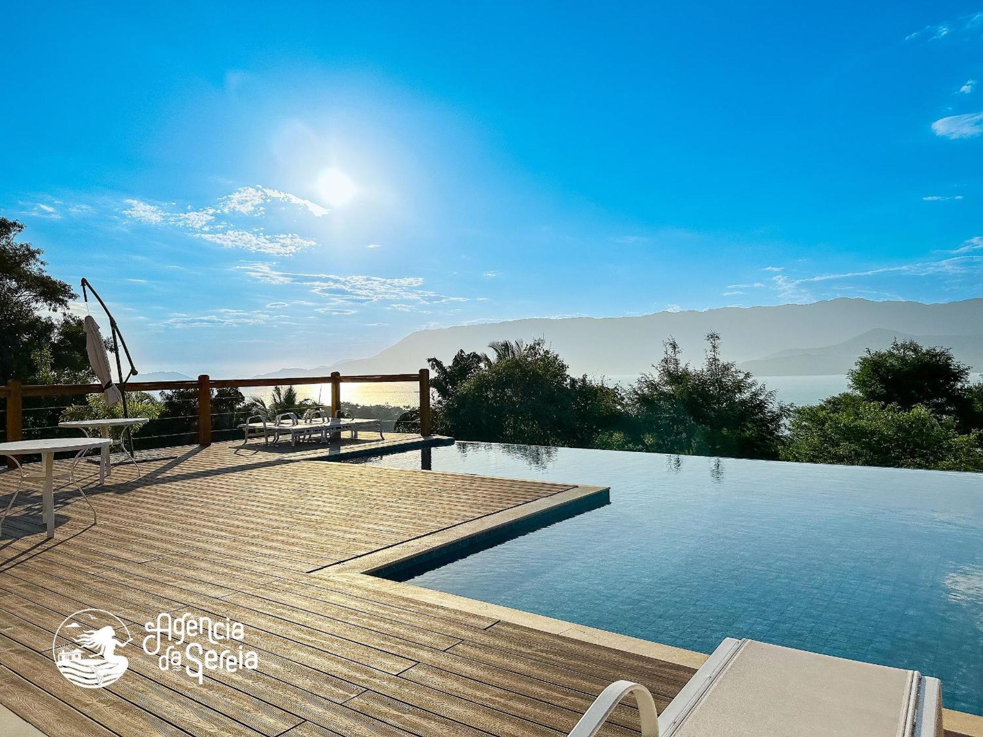 Linda Casa Com Vista Incrivel Em Condominio No Sul Da Ilha Ilhabela Esterno foto