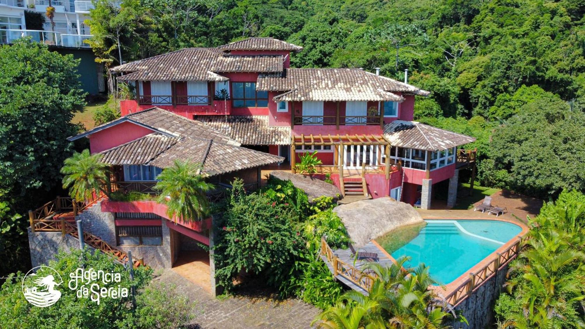 Linda Casa Com Vista Incrivel Em Condominio No Sul Da Ilha Ilhabela Esterno foto